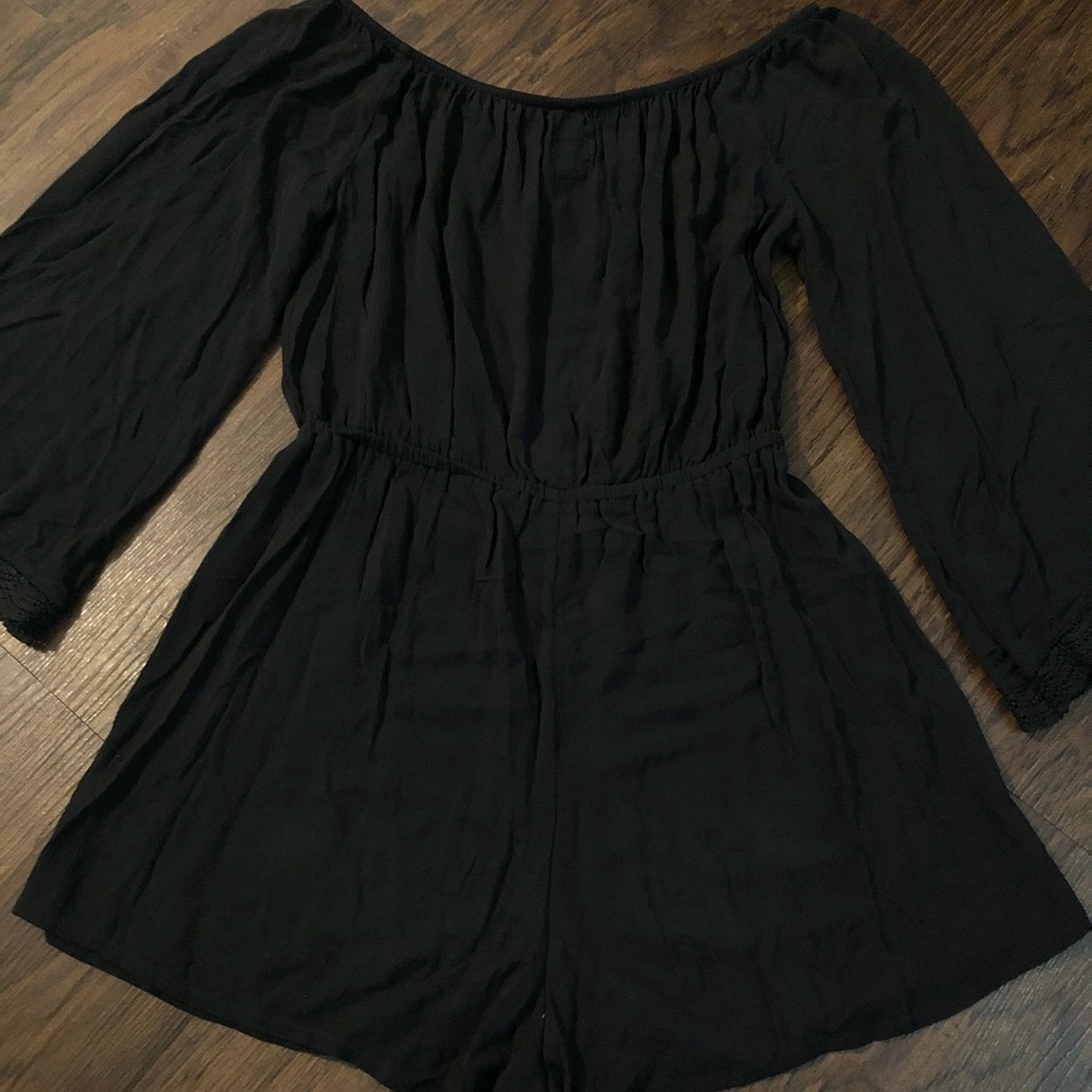 Mossimo Black Long Sleeve Romper